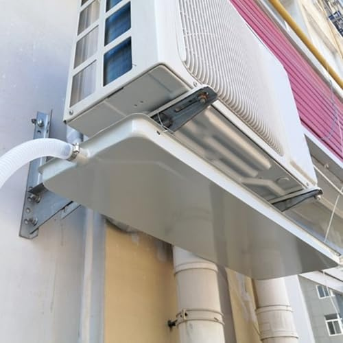 Vaschetta Raccogli Condensa Climatizzatore a Muro Bacinella di Scarico per Condizionatore con Tubi, per unità Interne e Condizionatori d'Aria Centralizzati(81x24cm(31.8x9.4in))