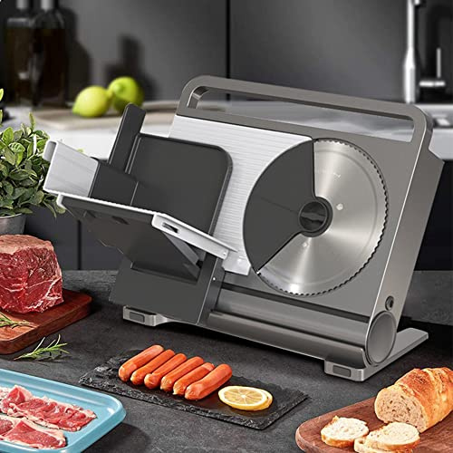 NLSOFO Trancheuse à Viande Pliable, trancheuse à Fruits entièrement Automatique pour Steak, Rouleau de Graisse, bâton de Pain