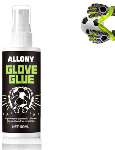 Allony 100 Ml Grip Spray Torwarthandschuhe, Football Handschuhe Grip Spray, Goalkeeper Gloves Anti Rutsch Spray, Torwart Trainingsgeräte Zubehör, Verbessern Sie Die Griffigkeit Von Handschuhen