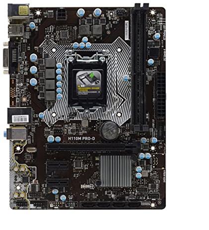 XYYZXKL Schede Madri per Computer Fit for MSI H110M PRO-D Schede Madri Desktop. LGA 1151 DDR4. for Il Nucleo 6/7. CPU PCI-E 3.0 USB3.0 SATA3 Micro. ATX. Placa-mãe.