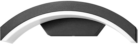 Miratic Aussenlampe Wand Schwarz 700lm 4000K Wetterfestes IP54 Design Hochwertige Ausenbeleutung Hauswand (ohne Bewegungsmelder)