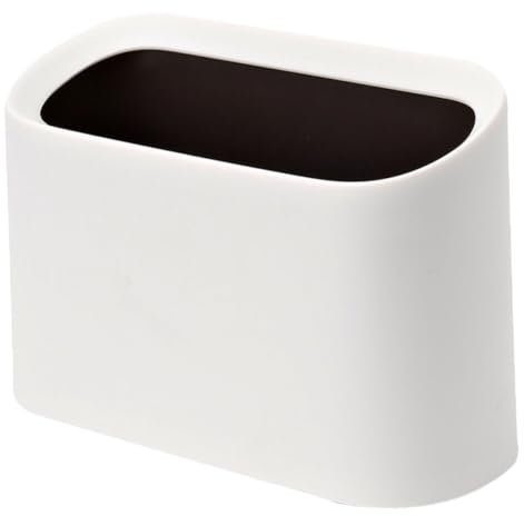 Cabilock Mini Poubelle Moderne Poubelle De Chambre à Coucher Pliable Bureaux Tout Petit Mince De Comptoir Petite Corbeille De Table Vie Blanche Plastique