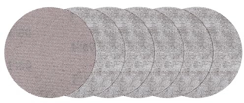 QUARKZMAN 125mm Disque de Ponçage à Mailles, 50pcs 80 Grain Papier de Verre Sans Poussière pour Plâtre Disques de Ponçage à Crochets et Boucles pour Plâtre et Sol