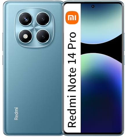 XIAOMI Redmi Note 14 Pro 4G Smartphone,6,67 pollici, 12 GB+256 GB,Blu,NFC(Caricatore Incluso)