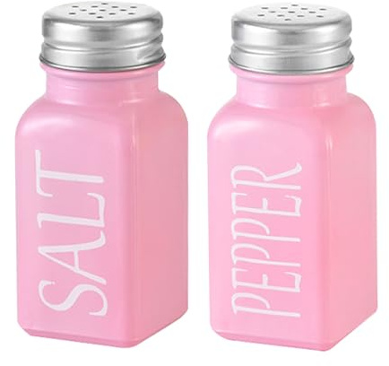 Set di saliera e pepiera, 80 ml, decorazione per tavolo da pranzo in vetro, saliera e pepiera, per cucina, sala da pranzo, ristoranti, catering, campeggio, feste, picnic