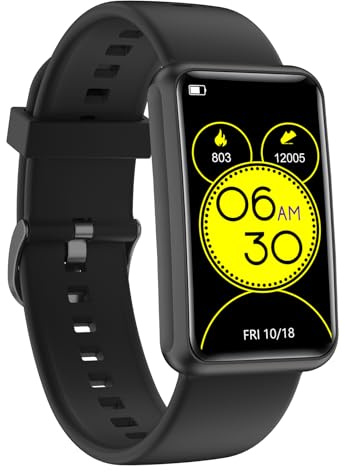 HUAKUA No Bluetooth Smart Watch, 1.47 Touch Screen Fitness Tracker with Step Counter, Sleep Monitor & Alarm Clock - IP68 Waterproof Standalone Pedometer Watch for Men Women, No App Required