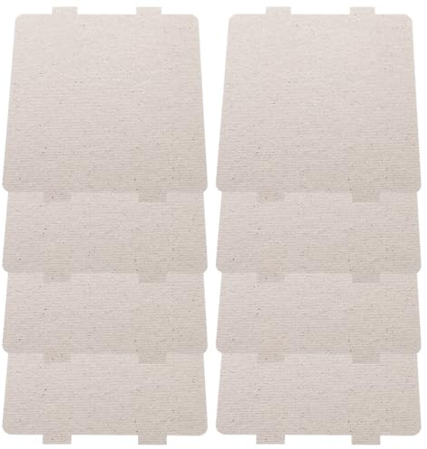 GETAJGHSD 8 Pezzi Piastra Guida D'onda a Microonde in Mica Resistente al Calore Copertura Isolante, Accessori per Forno Microonde, Ricambi per Elettrodomestici Cucina
