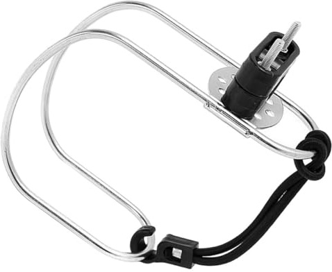 iplusmile Stainless Steel Horseshoe Lifebuoy Ring Holder Bracket for Boat and Ship, Adjustable and Simple to Install Lifebuoy and Swimming Ring Bracket, Sturdy Lifeguard Accessory