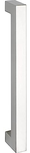 MARCHESI Stangengriff QUADRA 30x30/600 LA. 570 mm mit 2 Stützen, Edelstahl