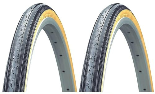 Kenda K35 Gumwall Sidewall 27 x 1-1/4 Road Bicycle Tires Wire Bead, Pair (2 Tires)