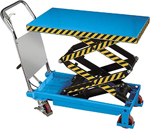 CARRELLO SOLLEVATORE CON PIATTAFORMA A DOPPIO PANTOGRAFO FERVI 0467