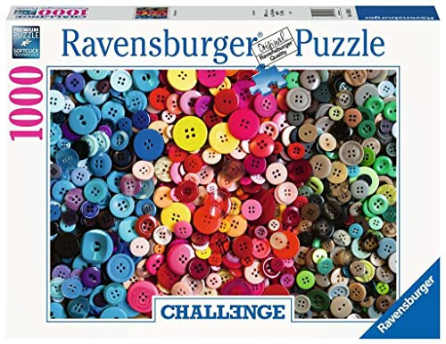 Ravensburger Puzzle 16563 - Challenge Puzzle Knöpfe - 1000 Teile Puzzle für Erwachsene und Kinder ab 14 Jahren