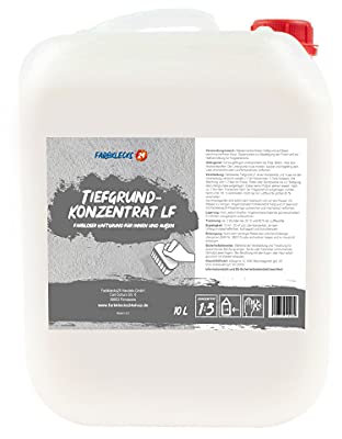 Farbklecks24 Tiefgrund Konzentrat 10L, farbloser Tiefengrund, Grundiermittel, Universalgrundierung für Innen und Außen