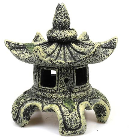 Sdeetesamjun Asian Decor Pagoda Lantern Outdoor Statue,Resin Garden Accessories