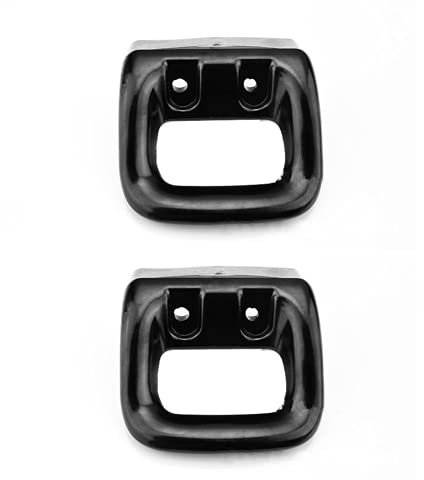 U-K 2 pezzi di accessori corti in bachelite, manico per pentola, utensile da cucina, doppio foro, anti-scottatura, colore nero
