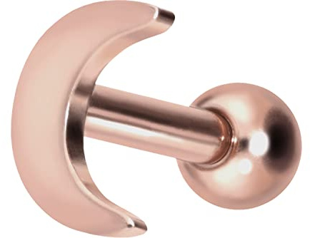 PIERCINGLINE Titan Ohrpiercing |Mond | Piercing Schmuck Ohr Stecker Helix | Farbauswahl