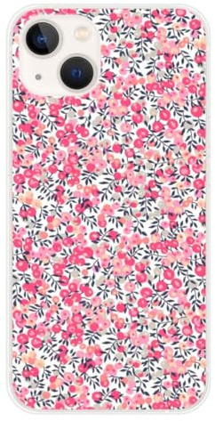 1001coques Coque de Téléphone Compatible pour Apple iPhone 13, Design Liberty Wiltshire Rose, Imprimée en France, Étui Souple en Silicone, Housse de Protection.