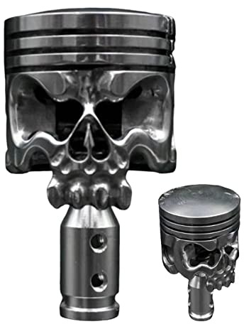 Bexdug Skull Schaltknäufe | Edelstahl Totenkopf Schalthebel - Auto-Schaltknäufe, passend für die meisten Fahrzeuge mit Schaltgetriebe