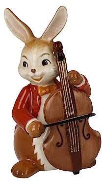 Goebel Hasenfigur Fröhlicher Bassist - Osterhasen