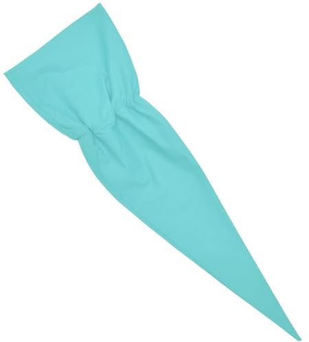 Schultüte Kissenbezug 85cm Zuckertüte Stoff Rohling Türkis | Schultütenkissen Kissenüberzug mit Reißverschluss 100% Baumwolle Kopfkissen Kegel Form Kissenhülle für Jungen Mädchen