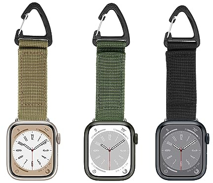 Bshirmay Compatible with Apple Watch Fob Strap 42/44mm series 9/Ultra 2/SE/8/7/6/5/4/3/2/1 Nurse Watch Band with Pin-On Brooch iWatch Series Accessories