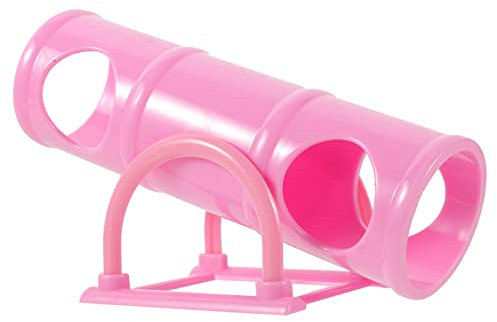 INOOMP Hamster Wippe Spielzeug Für Kleintiere Interaktives Tunnelspielzeug Mit Seesaw-Funktion Für Hamster Und Andere Nager Fördert Bewegung Und Spiel Farbenfroh Und Platzsparend