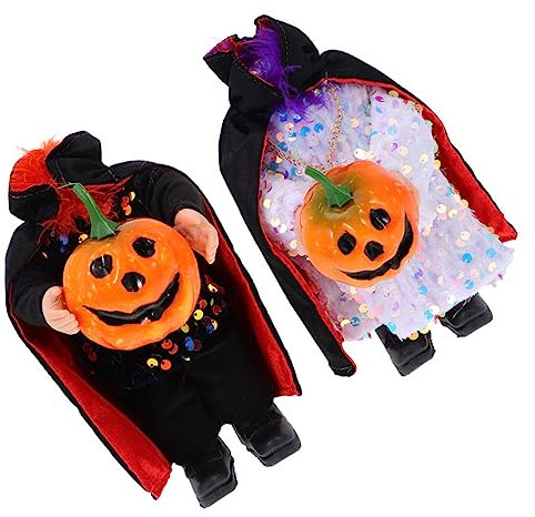 Gogogmee 2pièces Décoration Halloween GNOME sans Tête Jouets De Fête Effrayants pour Maison Et Événements Halloween