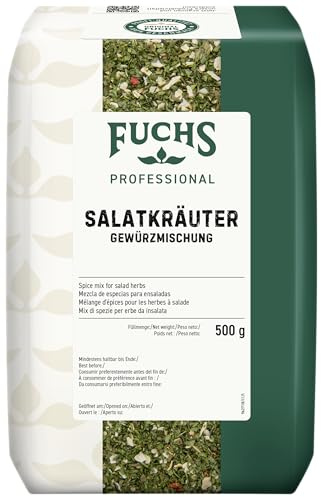 Fuchs Professional - Hierbas para ensalada | 0,5 kg en bolsa grande | Para preparar aderezos para ensaladas | Para consumidores a granel y gastronomía