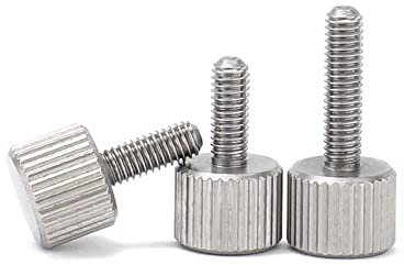 Handdrehschraube, Rändelschrauben aus Edelstahl 304, Gewinde, Rändelkopf, manuelle Einstellung, Rändelschrauben M2, M2,5, M3, M4, M5, M6, M5(M4,6mm (5pcs))
