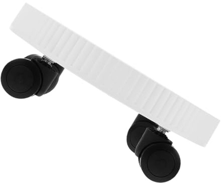Milisten Plateau Roulant pour Plantes D’intérieur ’extérieur avec Roues Multidirectionnelles, Support Rond Robuste Blanc, Base Stable Et Facile à Déplacer, pour Salon, Jardin Et Balcon