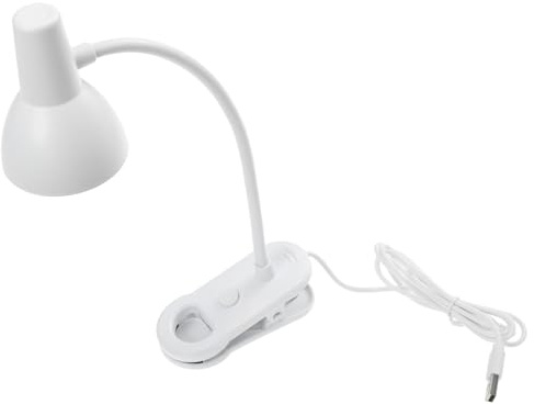 DOITOOL Lámpara de Escritorio con Clip LED USB Luz de Lectura para Dormitorio y Estudio Lámpara Nocturna para Estudiantes Luz Decorativa Portátil y Duradera para Habitaciones Infantiles