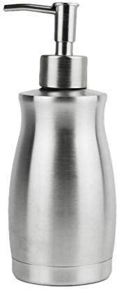 Seifenspender aus Edelstahl, nachfüllbar Spülmittelspender, Seifenspender Bad mit Pumpspender, Handseifenspender, für Badezimmer, Arbeitsplatte, Küche, Soap Dispenser (400 ml)