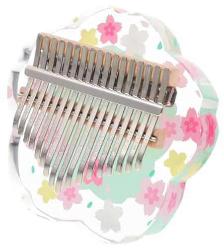 ULTECHNOVO Kalimba Daumenklavier und Acryl Tragbares Finger Daumen Klavier Leicht und Einfach zu Verstauen mit 17 Tasten für Anfänger und Musikliebhaber zu Hause