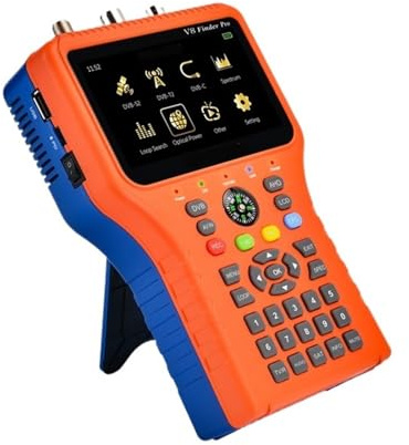V8 Finder PRO 2 Rilevatore di segnale satellitare DVB-S2X/S2/S/T2/T/C AHD H.265 Misuratore satellitare Facile da localizzare