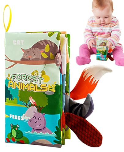 Libri Scricchiolanti Per Bambini | Giocattoli Morbidi Squittenti Lavabili Educativi | Giocattoli Fruscianti per Bambini - Per Asilo Sala Giochi Prescolare Casa Gioco Festa Di Compleanno Intern