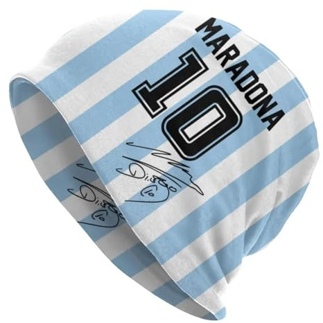 Gorra de Invierno Unisex Personalizada para Hombres de Invierno Gorras Tejidas Unisex Argentina Leyenda del fútbol D10s Diego Skullies Gorros Gorros Gorros Regalos Gorros