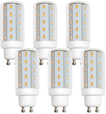 NCC-Licht 6 x LED Leuchtmittel T30 Röhre 4W GU10 Corn 6500K kaltweiß Tageslicht