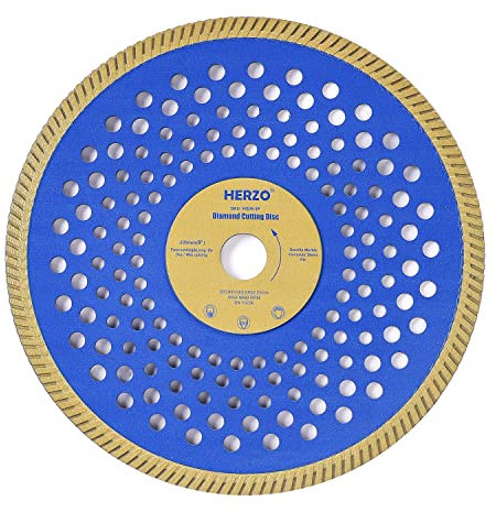 HERZO Professional Diamanttrennscheibe 230 mm, Premium Diamant-Trennscheibe für Fliese und Feinsteinzeug