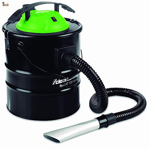 BricoLoco Aspirador de Cenizas para Estufa, Horno, Barbacoa de leña, pellets. Aspiradora Doble Filtro = Filtro de Cartucho + Rejilla Metal. Función soplador. 20 litros. ¡¡¡1.200 WATIOS!!!