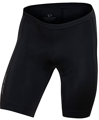 PEARL IZUMI Padded Bike Shorts for Men, 9 Quest Cycling Shorts, Breathable & Moisture-Wicking with Reflective Elements. Black