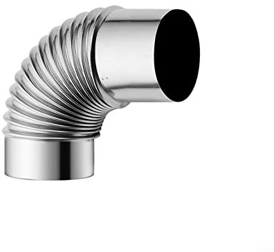 80mm Ellenbogen Rohr Edelstahl 90 Grad Ellenbogen Schornstein Liner Bogen 90 ° Multi Rauchrohr Ofenrohr