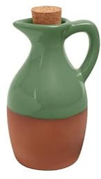 Dexam Sintra Glazed Terracotta Oil Drizzler - Green