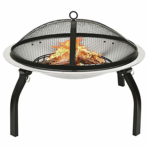 Brasero et Barbecue 2 en 1 tisonnier, XIAOGUANG Barbecue Charbon, Barbecue Barbecue Barbecue Carbone Et Le?a, Barbecue Barbecue Barbecue Acier Inoxydable 56 x 56 x 49 cm