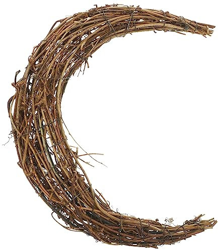 PRETYZOOM 2stücke Moon Shape Rattan Wreath Handgemachter Dekorationskranz Rattan Für Weihnachten Basteln Und Wanddekoration Vielseitig Einsetzbar Für Und Zuhause