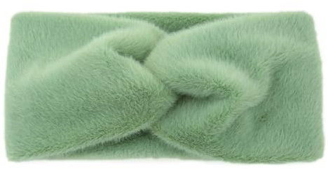 Fasce per capelli da donna, in tinta unita, morbide, calde, con nodo, invernali, turbanti per orecchie, accessori per capelli EN8