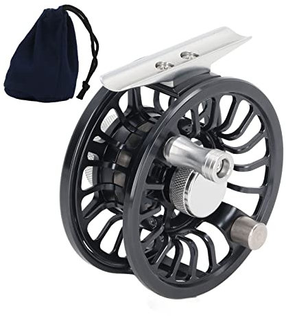 Xcello Fliegenfischerrolle, Schwarze 3/4 Metall-Fliegenrolle, Aluminium-Fliegenfischerrolle Für Süß- Und Salzwasser