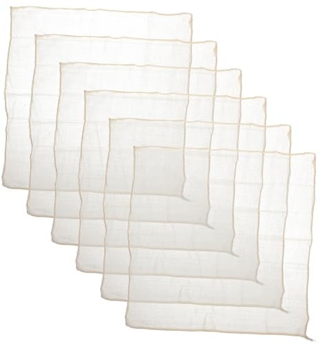Alipis Paños De Queso Reutilizables 6 Piezas De Tela De Algodón 40x40 Cm Para Colar Tofu Resistente y Transpirable Adecuado Para Cocina y Filtrado De Líquidos