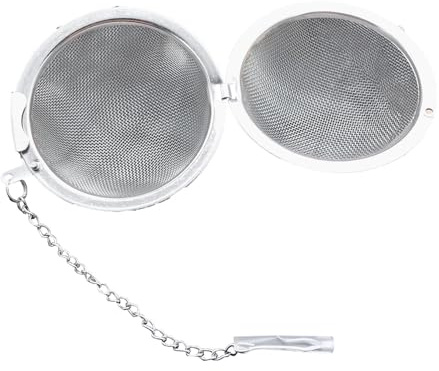 Colino per palline da tè, pallina da tè | Palla da tè in rete con catena | Infusore per il tè con catenella, Filtri per tè sfuso, per tè in acciaio inossidabile, Regali per donne
