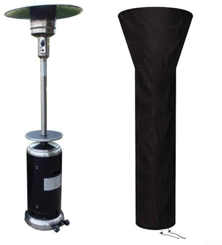 Electric Patio Heater Cover Waterproof, Outdoor Heater Cover Full Covered And Adjustable Drawstring Windproof 221X85x48cm