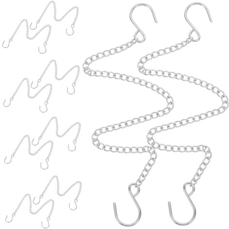 Gatuida 10stücke Hängekette Mit Haken Für Pflanzgefäße Ornamente Werbetafeln Und Rostfrei Und Langlebig Für Vielseitige Anwendungen